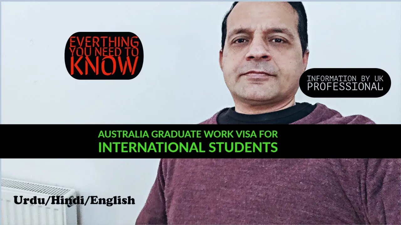 🇦🇺Australia Graduate Work Visa for International Students - Urdu/Hindi/English