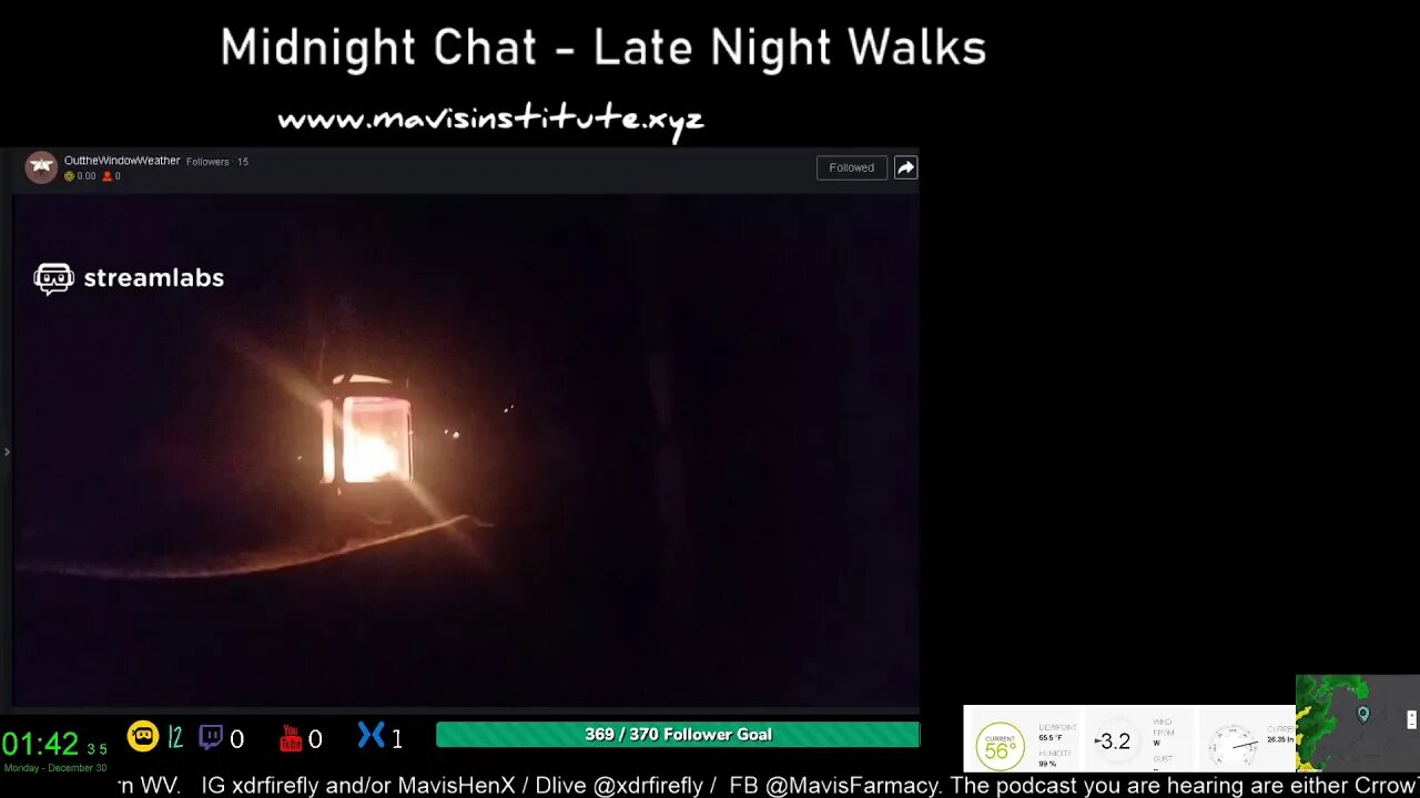 #Midnight Chat - Walking under a pale moon.