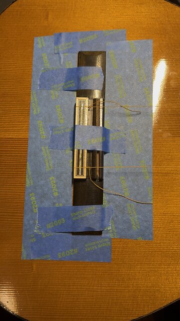 Classical guitar bridge placement