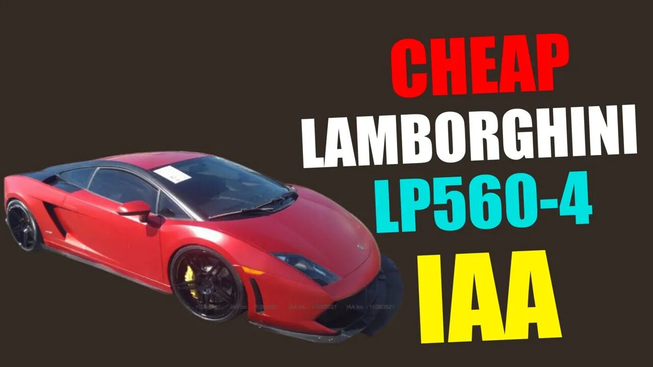 Cheap Lamborghini Gallardo LP560 at IAA Should I Buy It?