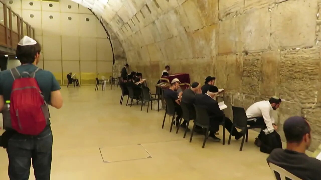 Walk With Me, Steve Martin, into the Western Wall men's prayer tunnel in Jerusalem, Israel.