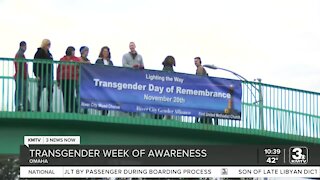 Banner unveiled for Transgender Week of Awareness