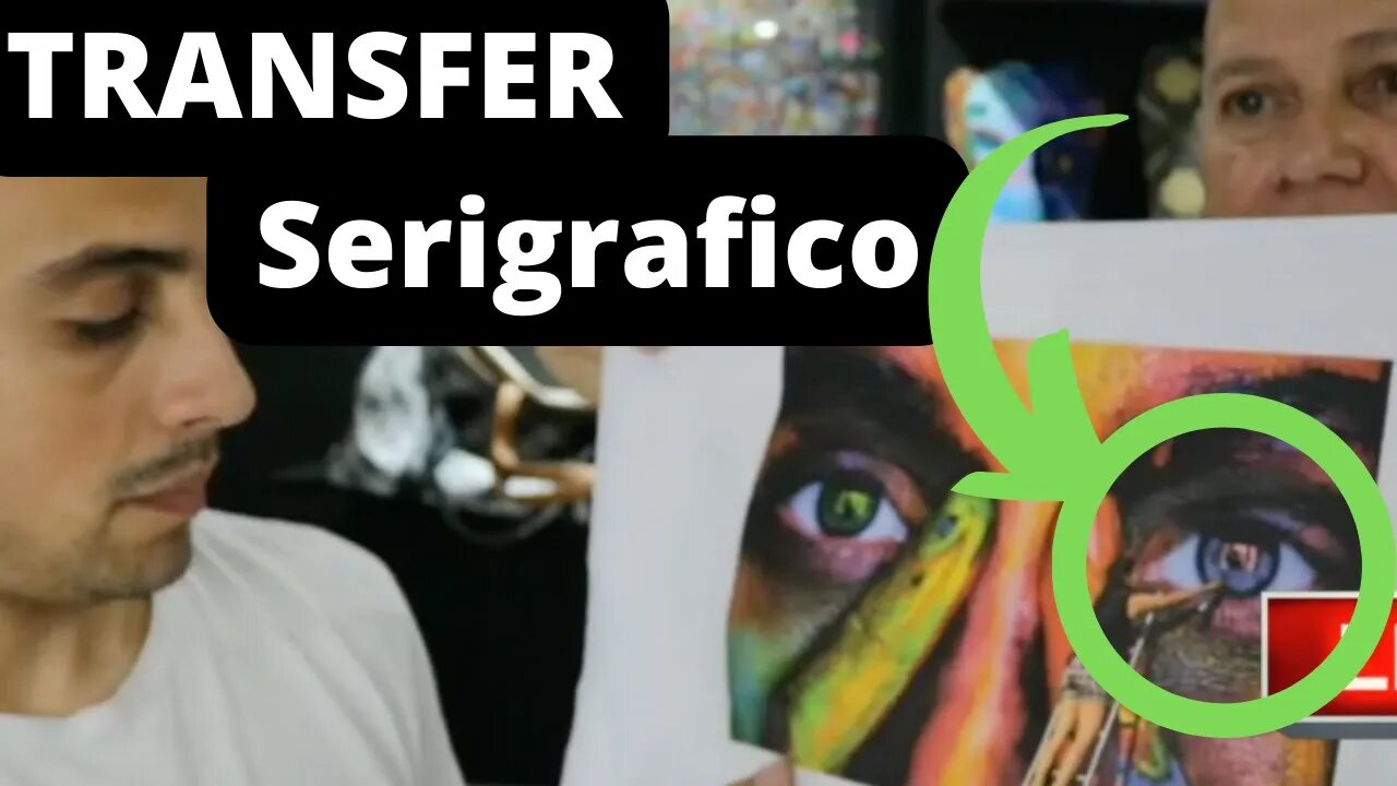 TRANSFER SERIGRAFICO em tecido e chinelo AO VIVO!