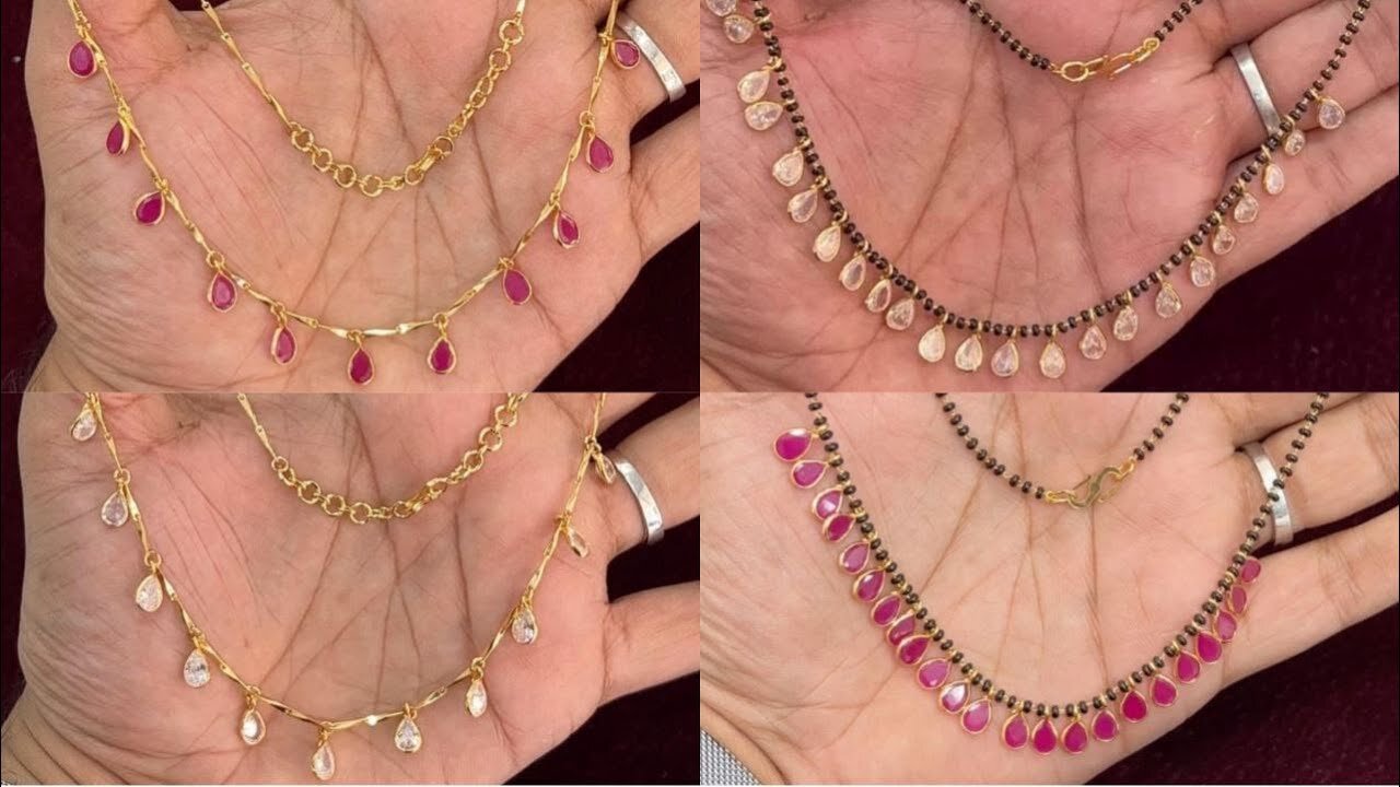 Gold Plated chain set designs with Price!!