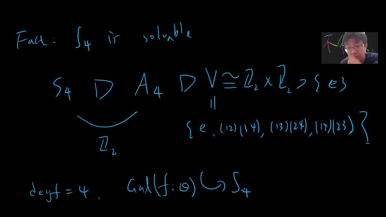 Examples of solvable groups S3,S4,dihedral groups and Q8