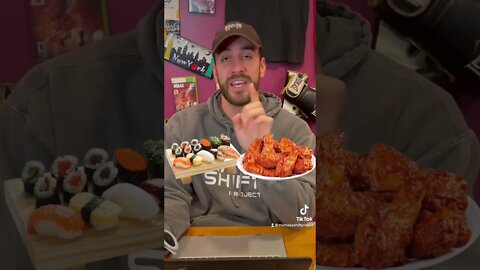 This or That?! Food! #fyp #pizza #foodtok #chickenparm #wings #sushi