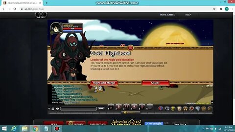 AQW Void High Lord class