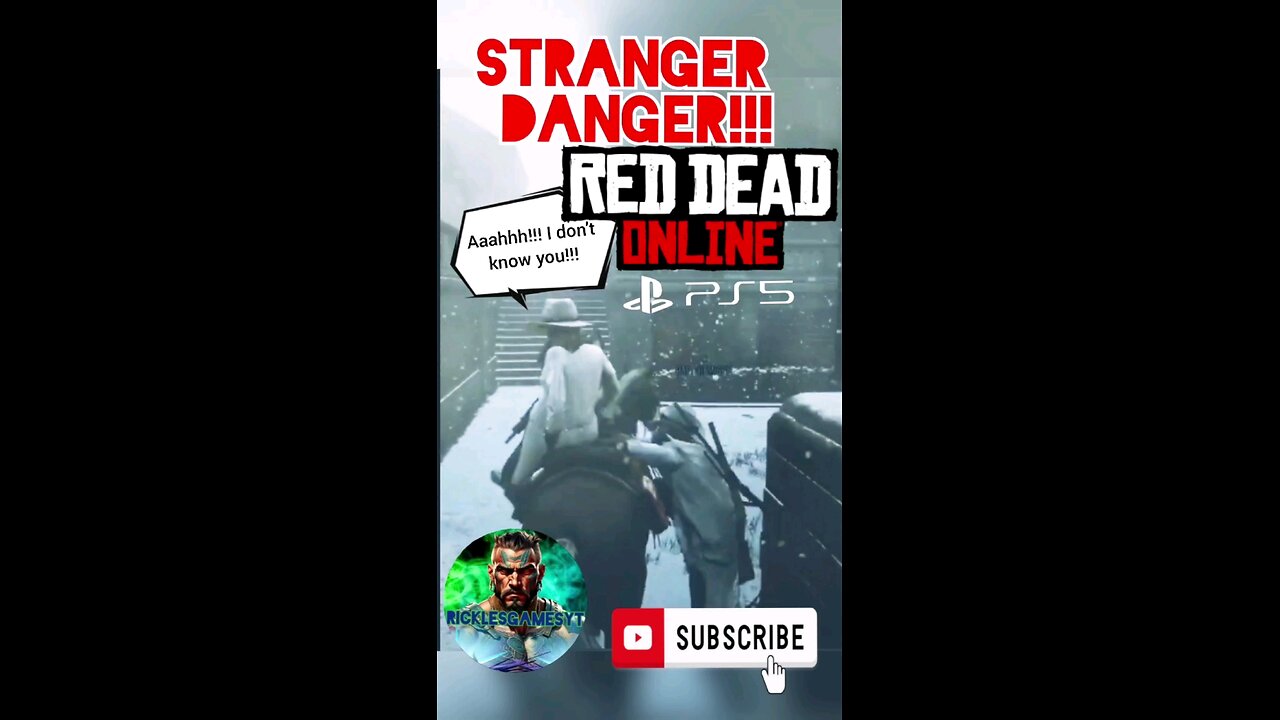 Red Dead 2 Online "Stranger Danger" #youtubeshorts #funny #gameplay #lol #ps5 #rdr2 #gaming #shorts