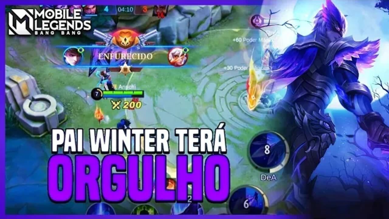 Pai WINTER VOLTOU e eu usei o seu herói FAVORITO | MLBB