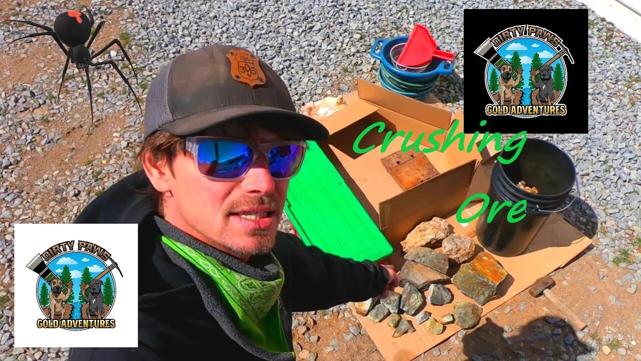 Smashing ore to pieces! Part 1. #gold #prospecting #ore #rock #rockhounding