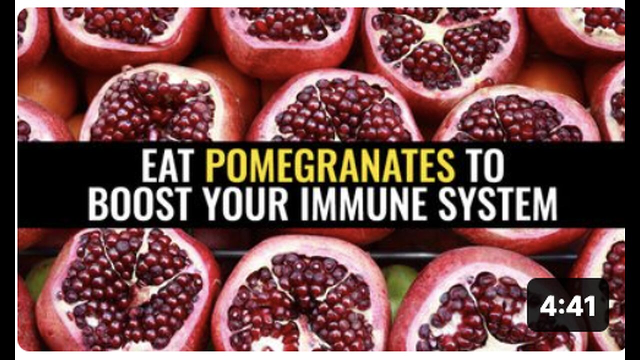 Eat pomegranates to boost your immune system