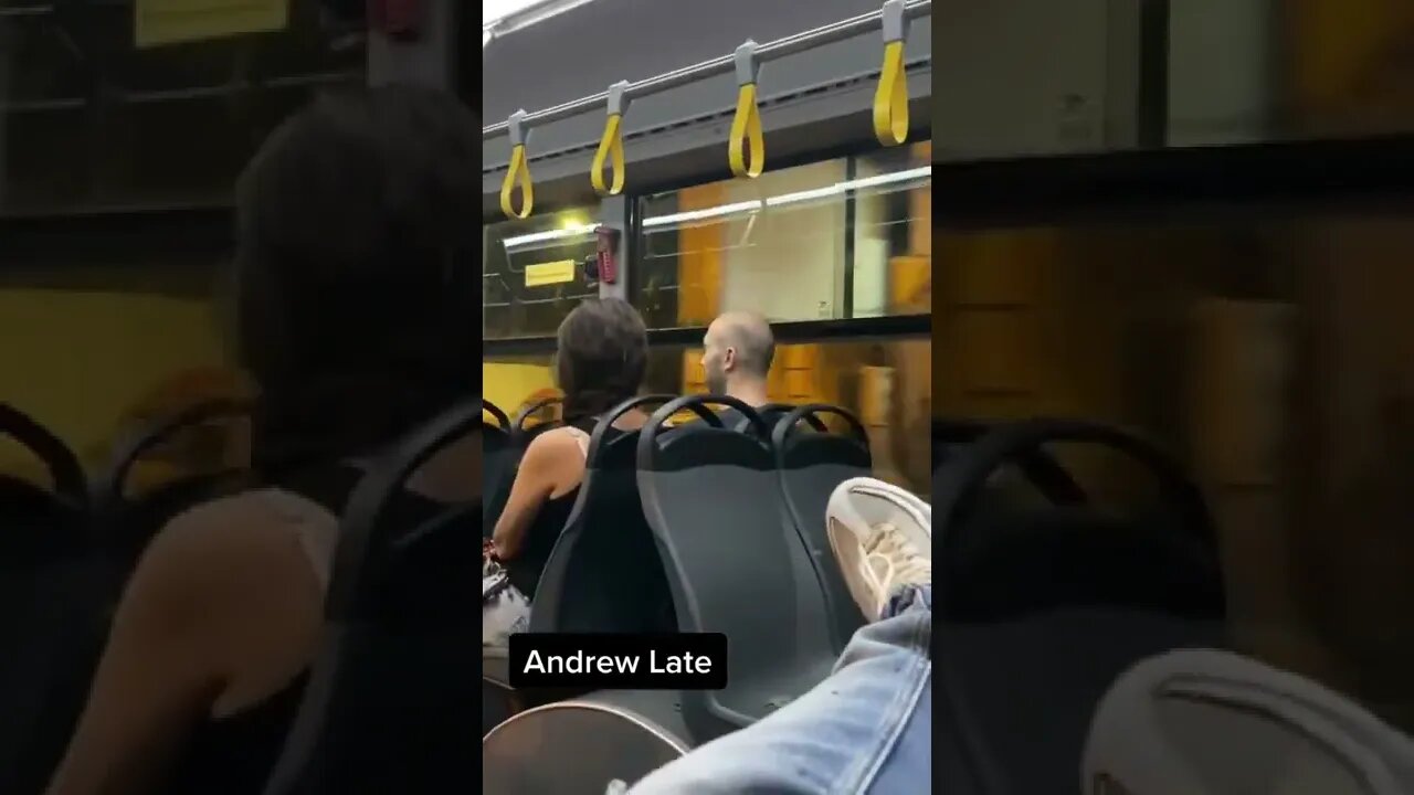 Andrew Late spotted in public bus