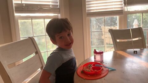 Grant singing happy birthday to miss mommy