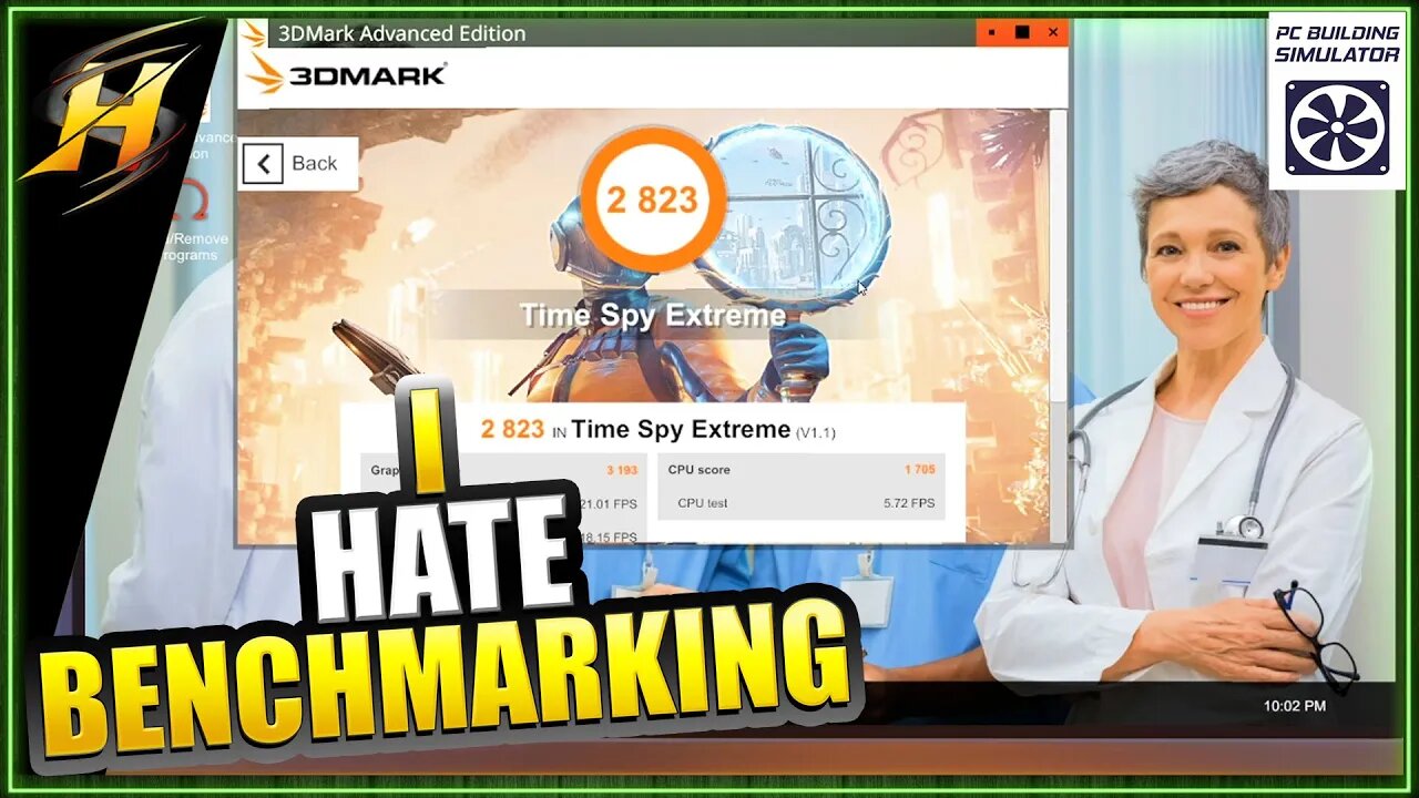Bnechmarking | Hybrids PC World | PC Building Simulator