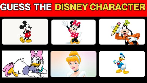 Guess 35 Disney Characters