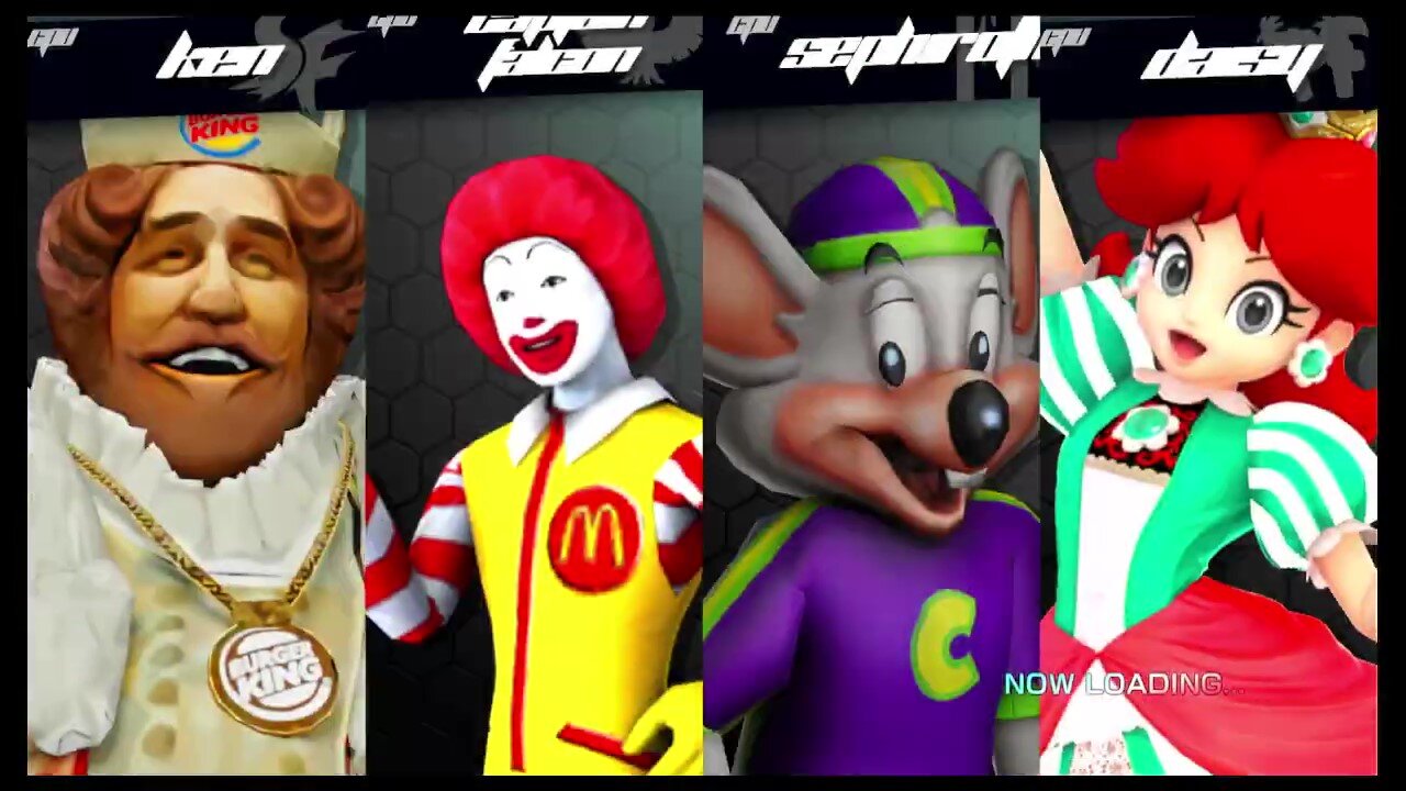 Smash Bros Mods - Fast Food Mascots Battle