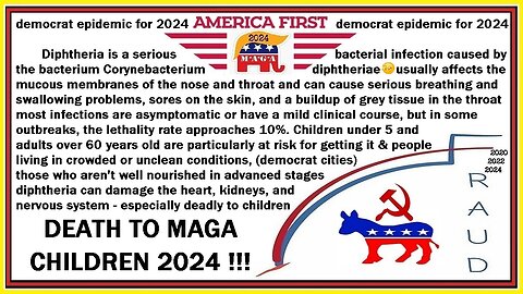 DANGER democrat epidemic for 2024