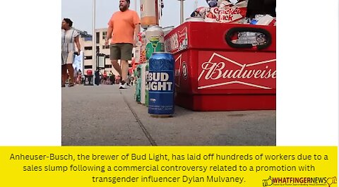 Anheuser-Busch, the brewer of Bud Light, has laid off hundreds of workers due to a sales slump