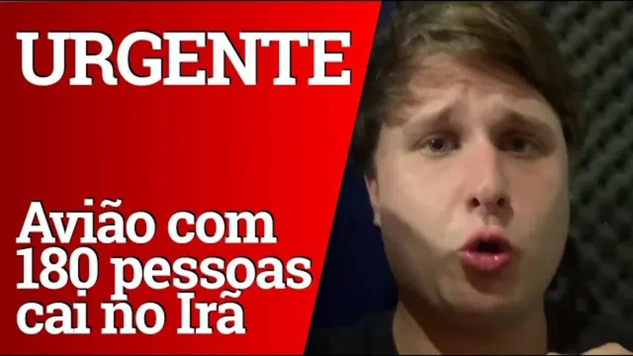 URGENTE: AVIÃO COM 180 PASSAGEIROS CAI NO IRÃ