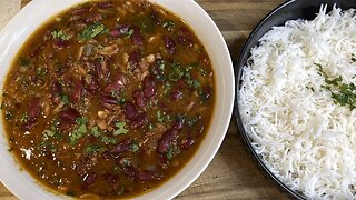 Rajma Chawal - Punjabi Style Recipe I Kidney Beans Curry & Basmati Rice I India On A Plate