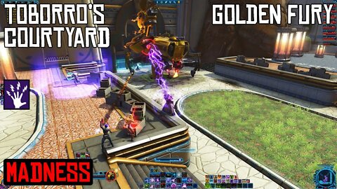 Star Wars the Old Republic Level 75 Madness Sorcerer | Operation Boss Fight | Golden Fury