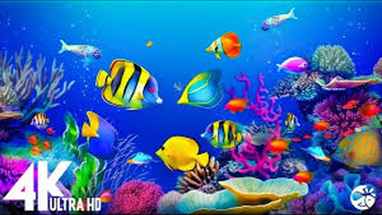 Underwater World 4K ULTRA HD — Water Life, Sea Water Animal and Coral Ree Best Footage Under Wate