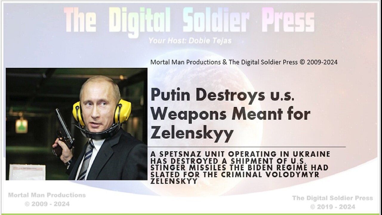 Putin Destroys Weapons Meant for Zelenskyy