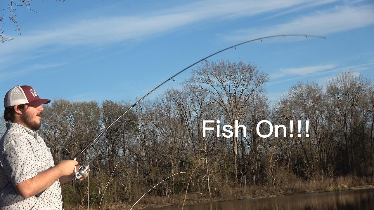 Pond Bass Fishing With My Buddy