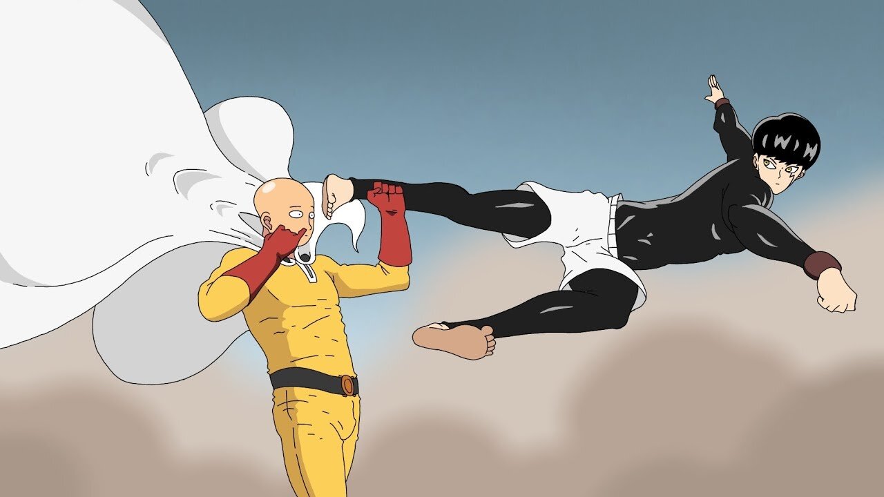 Saitama vs mashle full afan animation