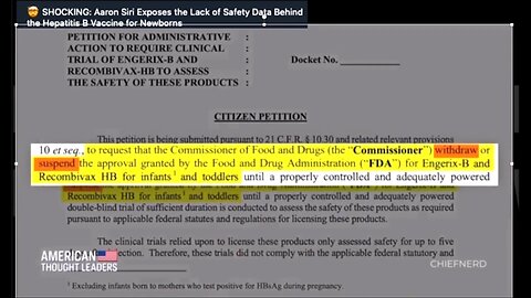 RecombiVax Hepatitis B Vaccine for New Borns! Psychopaths Own & Run The Entire Medical Industry! They Say What Goes! Ya Better Wake Up!!! LT Larry, And We Know