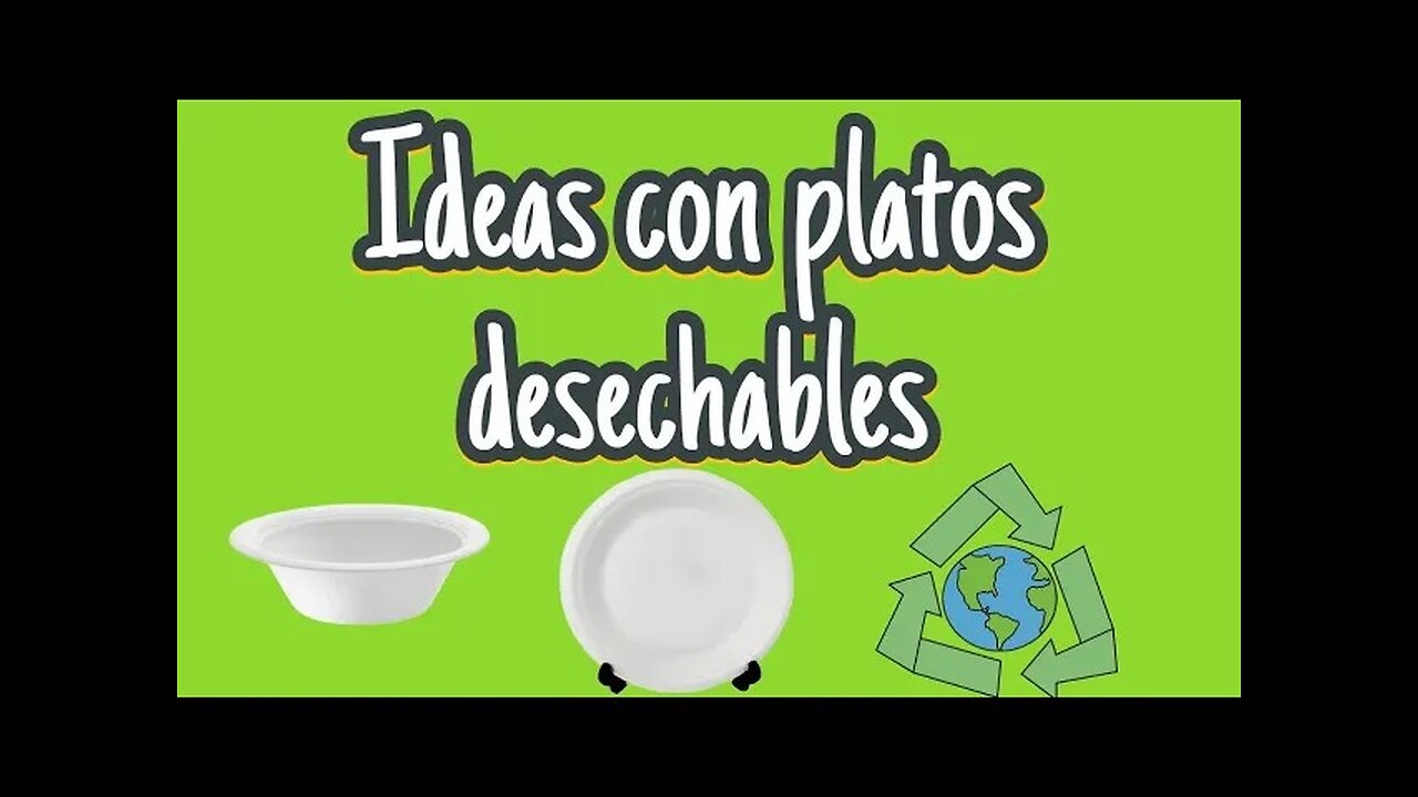 Idea con platos desechable y estuco/Idea with disposable plates and stucco