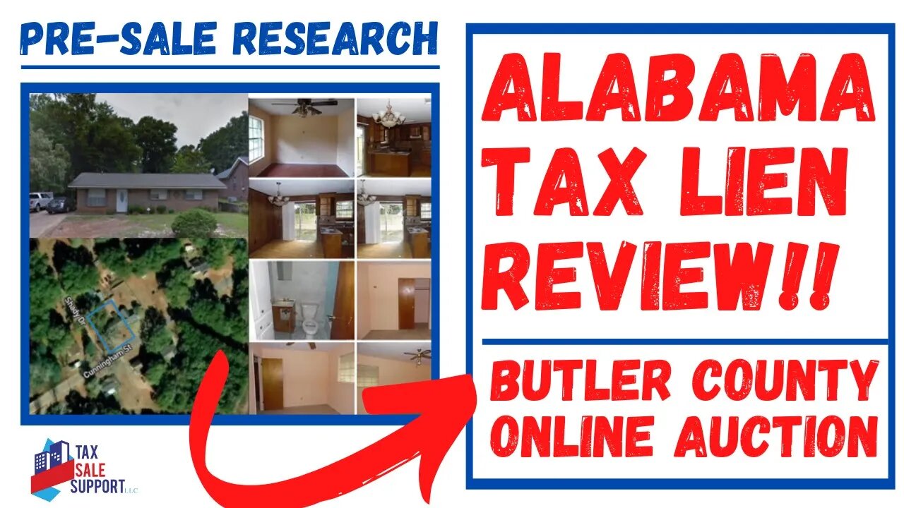 ALABAMA TAX LIEN ONLINE SALE REVIEW: $1407 DEBT SECURES 500K HOME!