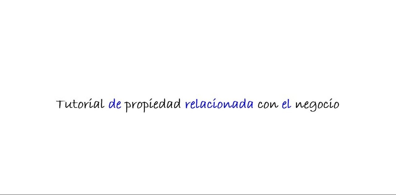 Mobile - Business Related Property - Spanish
