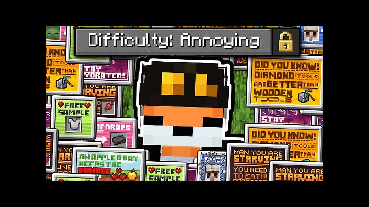 So I made an "Annoying" Difficulty in Minecraft...