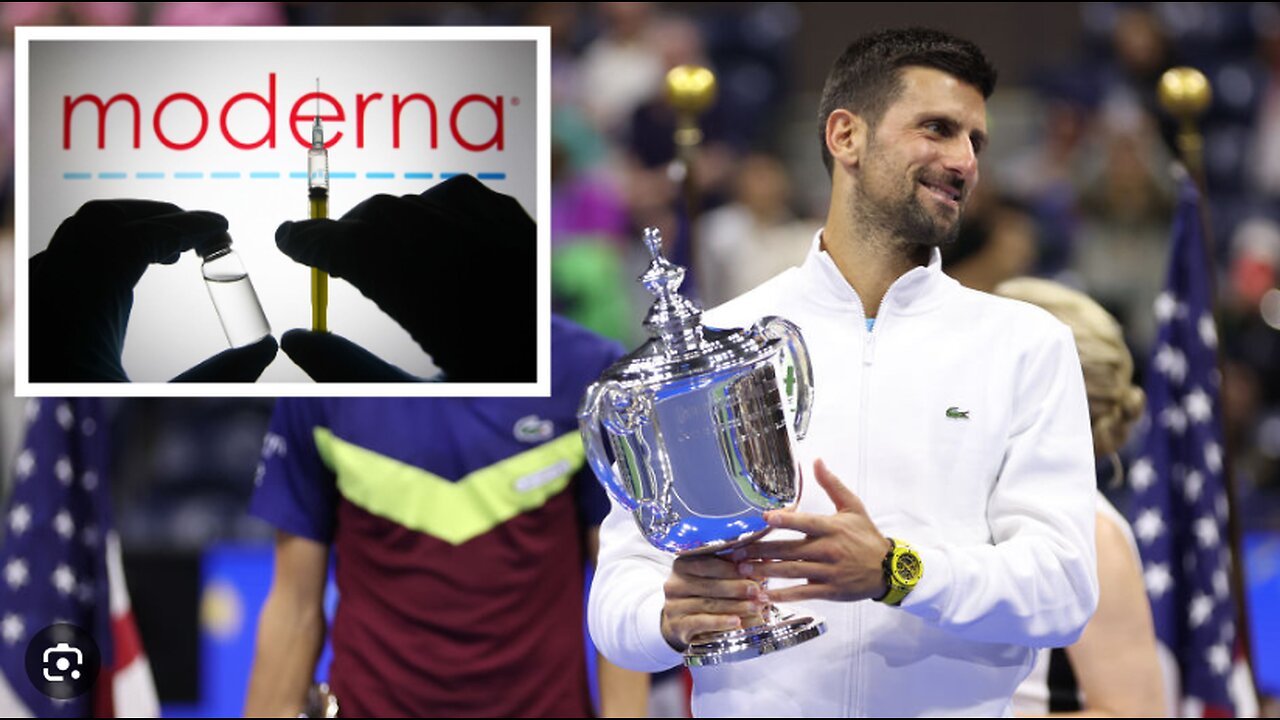 Djokovic wins the US Open... sponsored by Moderna - PRICELESS