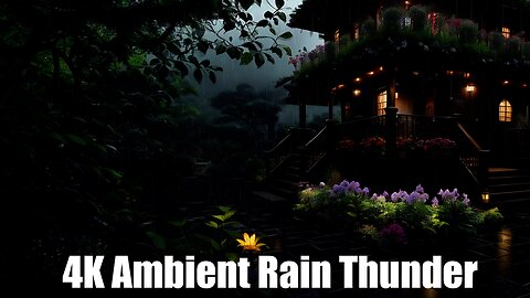 Ambient Rain Thunder | (AI) Audio Reactive Realistic | Peru Echoes
