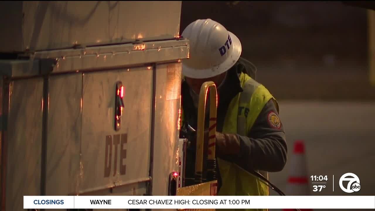 DTE says Friday's winter storm could cause more damage to electric system