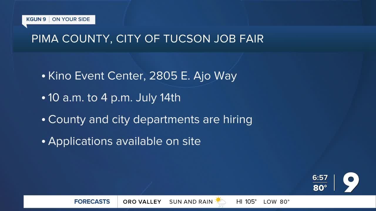 City of Tucson, Pima County to hold government jobs fair