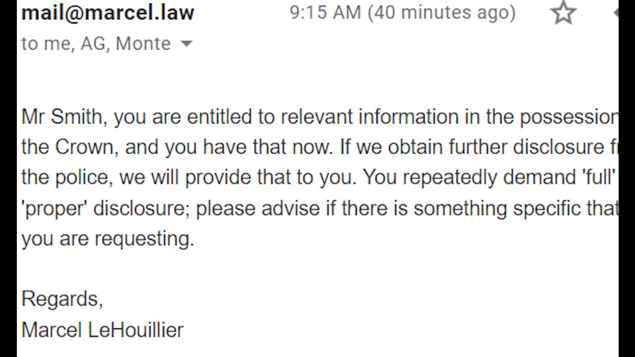 crown prosecutor Vancouver marcel lehouillier has breached the charter of rights
