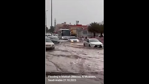 Flooding in MAKKAH (MECCA) AL Muaisem, SAUDI ARABIA 27.10.2023