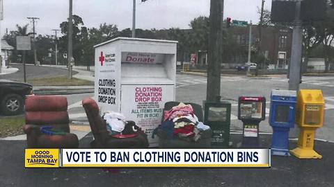 New Port Richey City Council to ban clothing donation bins