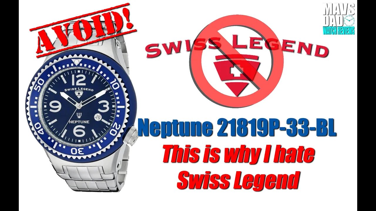 This Is Why I Hate Swiss Legend | Swiss Legend Neptune 21819P-33-BL Unbox & Review