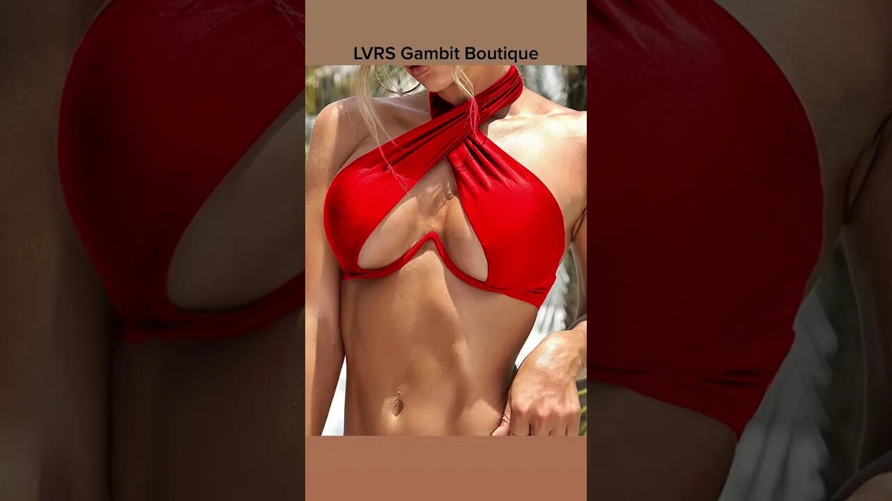 Get ready to slay summer in style with the LVRS Gambit Versatile Crisscross Underwire Bikini Top! 🔥👙