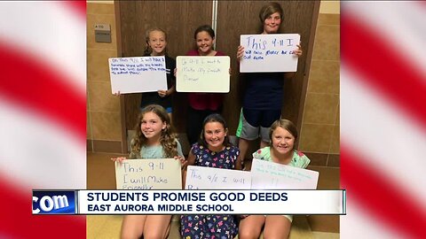 Students promise good deeds on 9/11