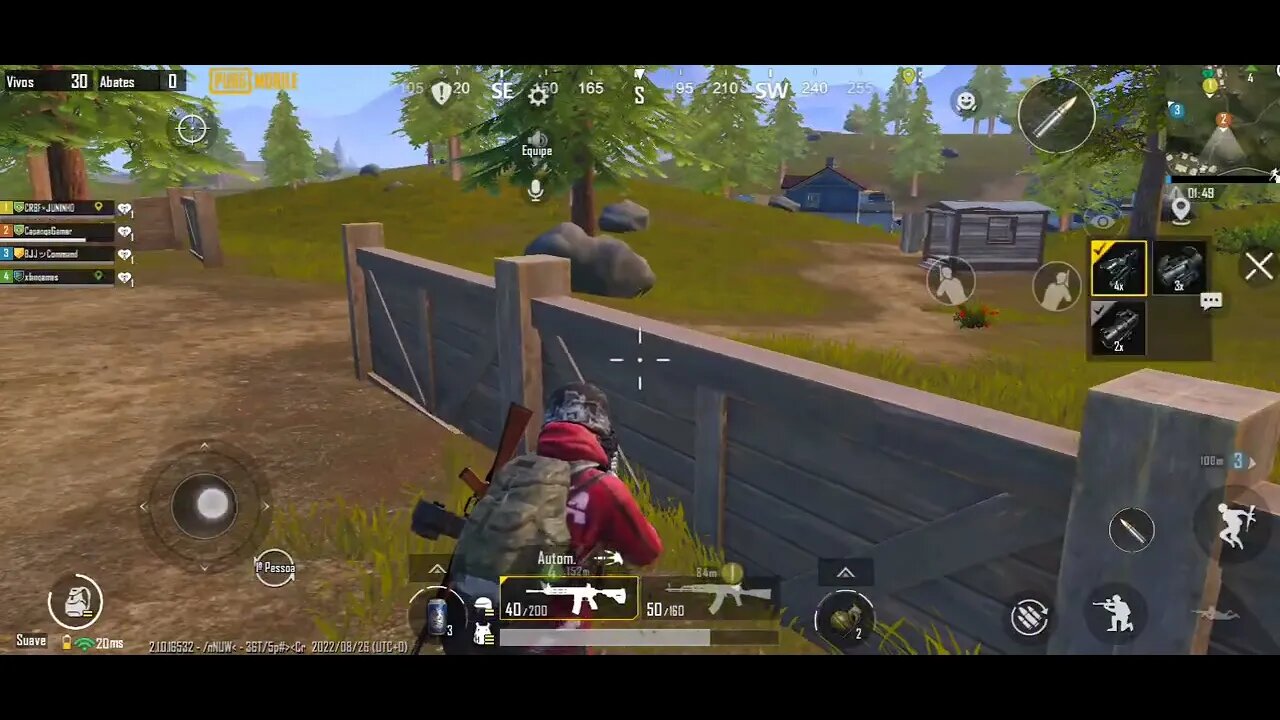 Várias plays em sequência com algumas vitórias jogando PUBG Mobile.(2)