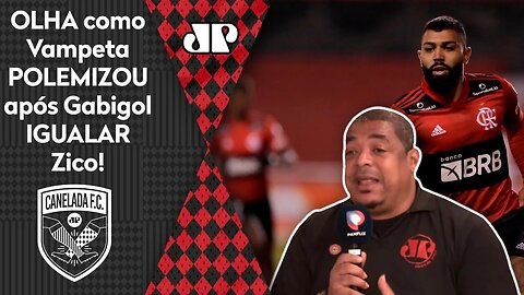 "Cara, na HISTÓRIA do Flamengo, o Gabigol não..." OLHA como Vampeta POLEMIZOU!