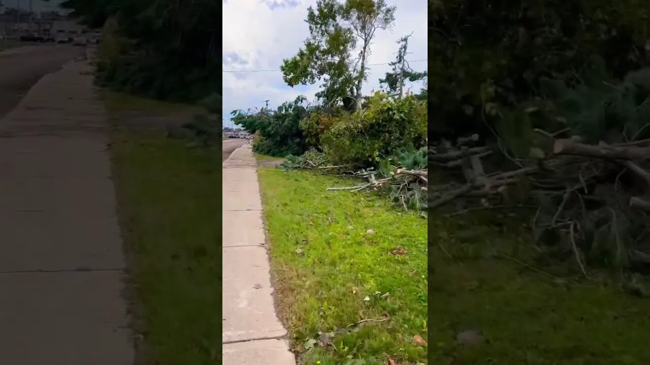 Destruction after Hurricane Fiona Canada