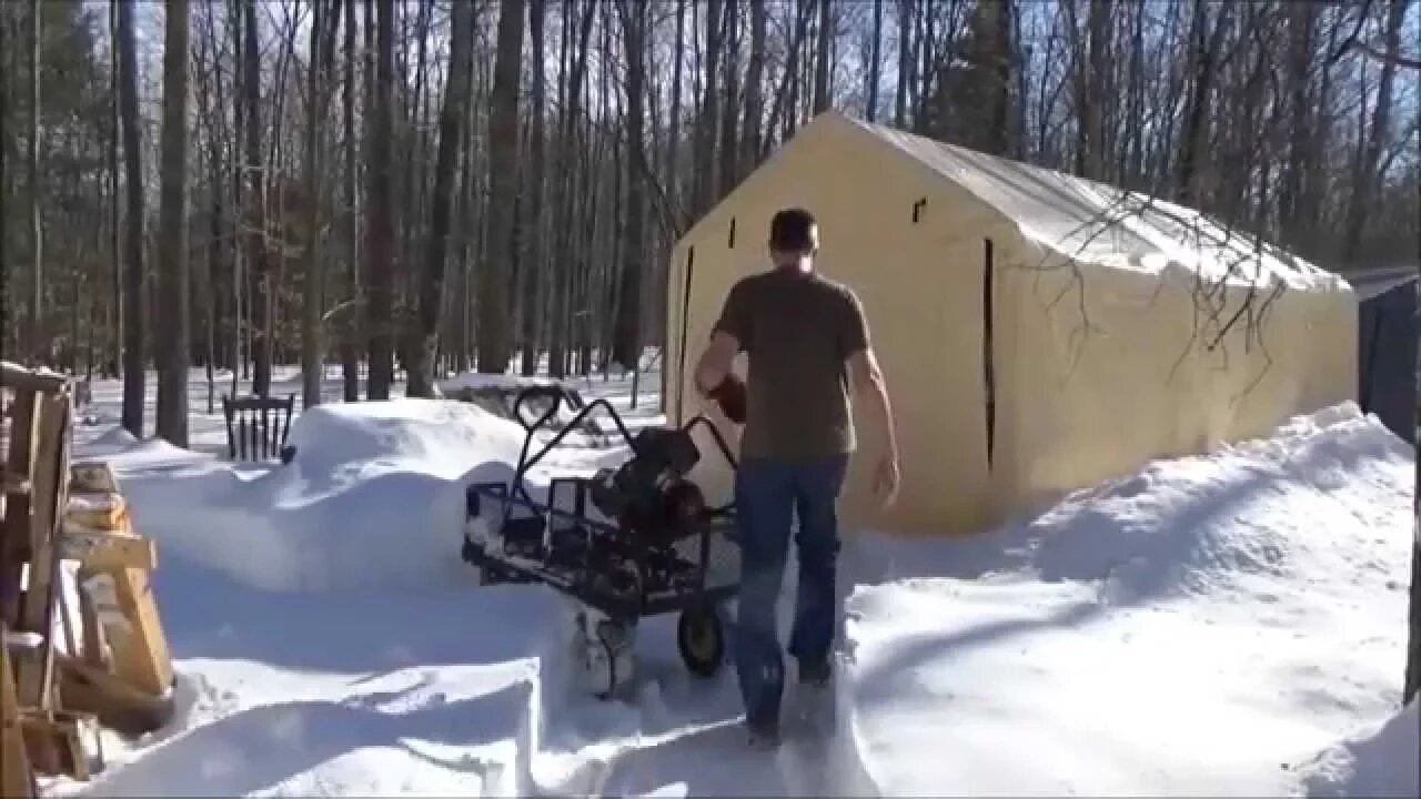 Still Digging Out My Off Grid Homestead After Heavy Snow & Setting Up Shop