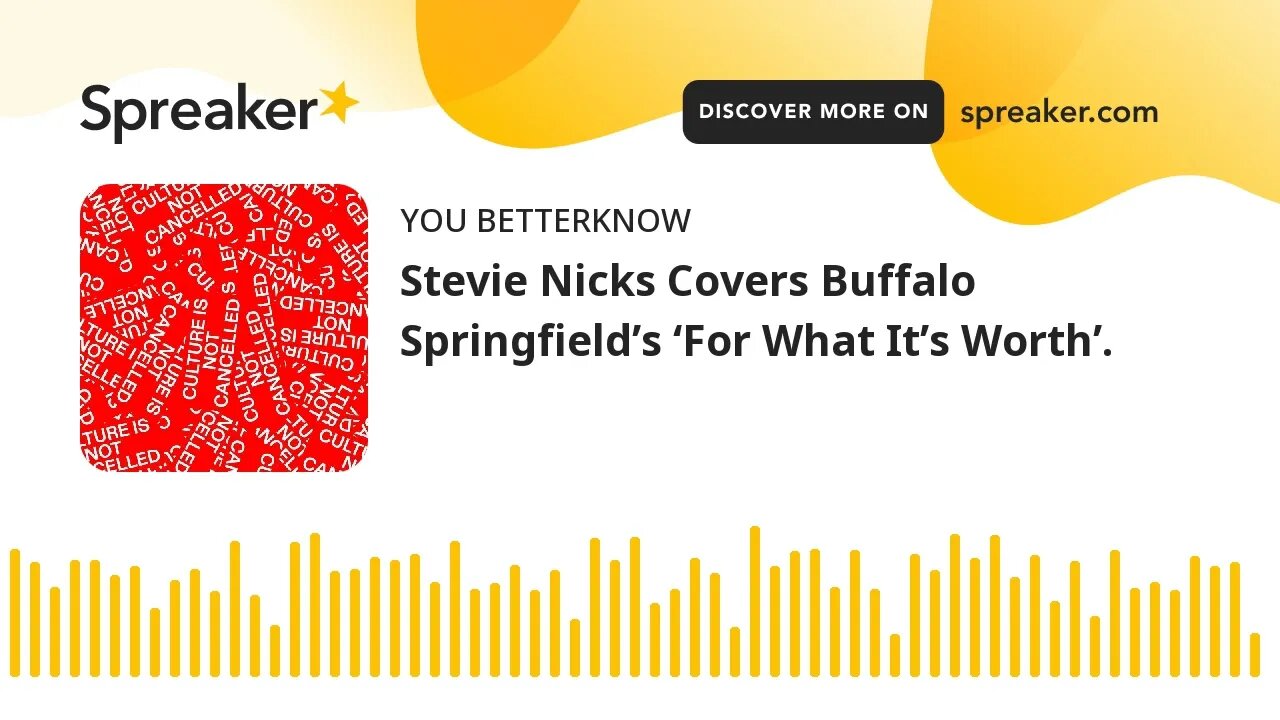 Stevie Nicks Covers Buffalo Springfield’s ‘For What It’s Worth’.