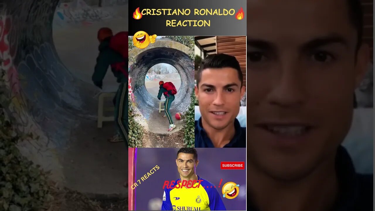 RONALDO REACTION VIDEO 😂😂😂 #shorts #ronaldo #football #messi #nymar